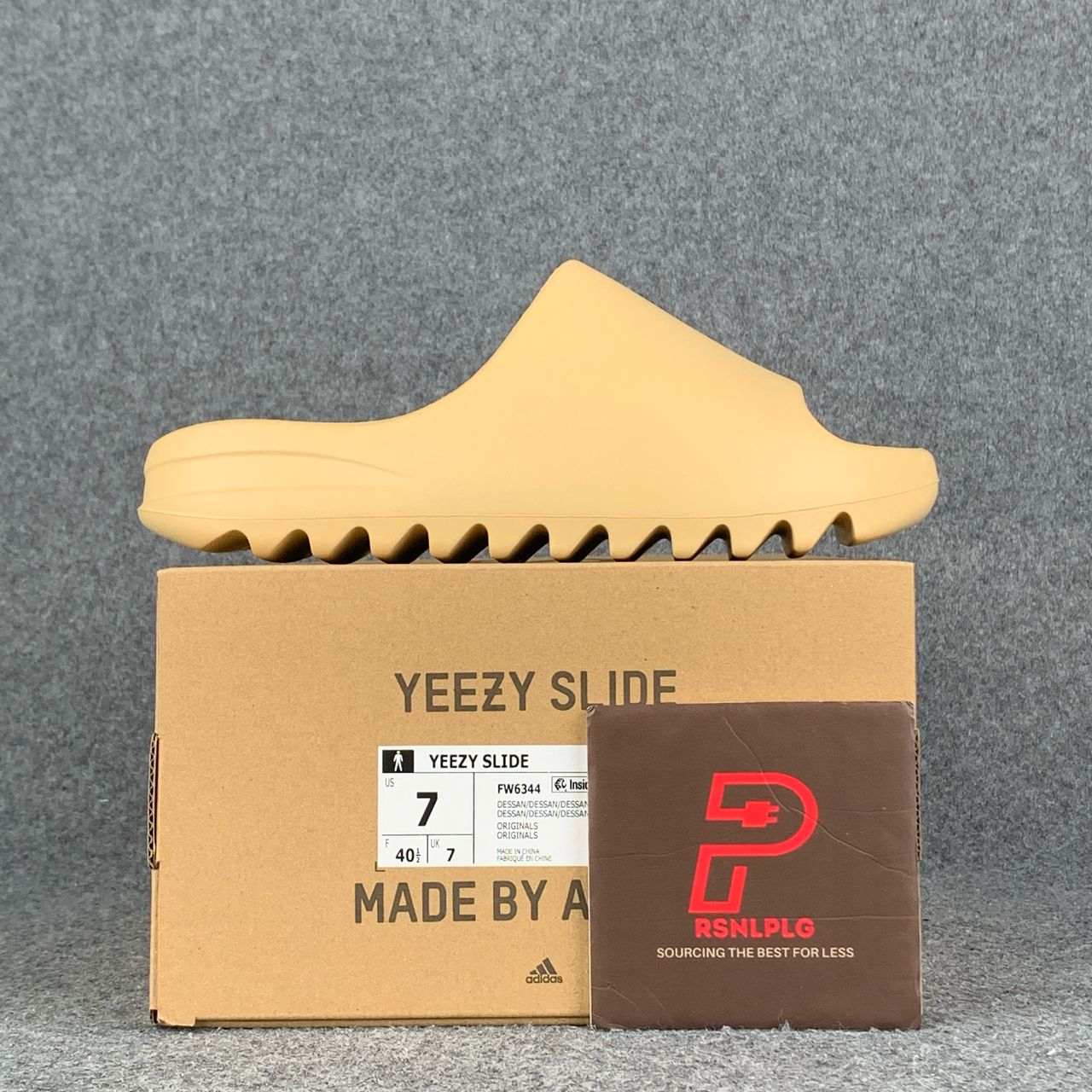 adidas gazelle silver green womens Yeezy Slides 'Desert Sand' – Prsnlplg