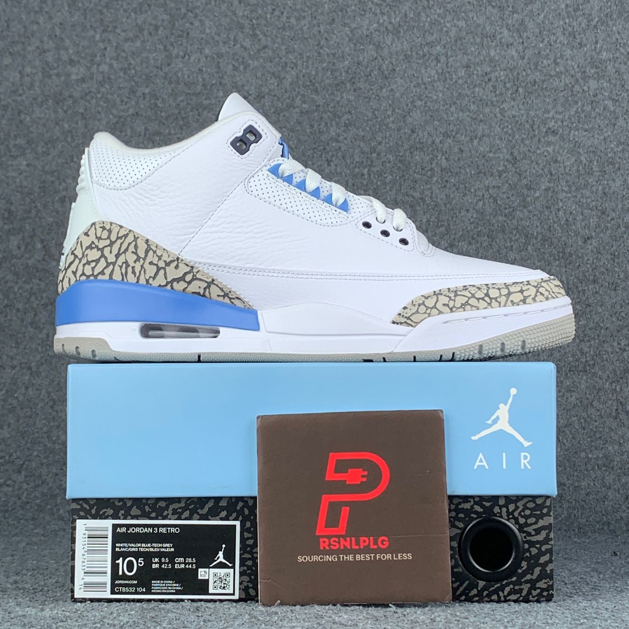Air Jordan 3 Retro 'UNC' – Prsnlplg