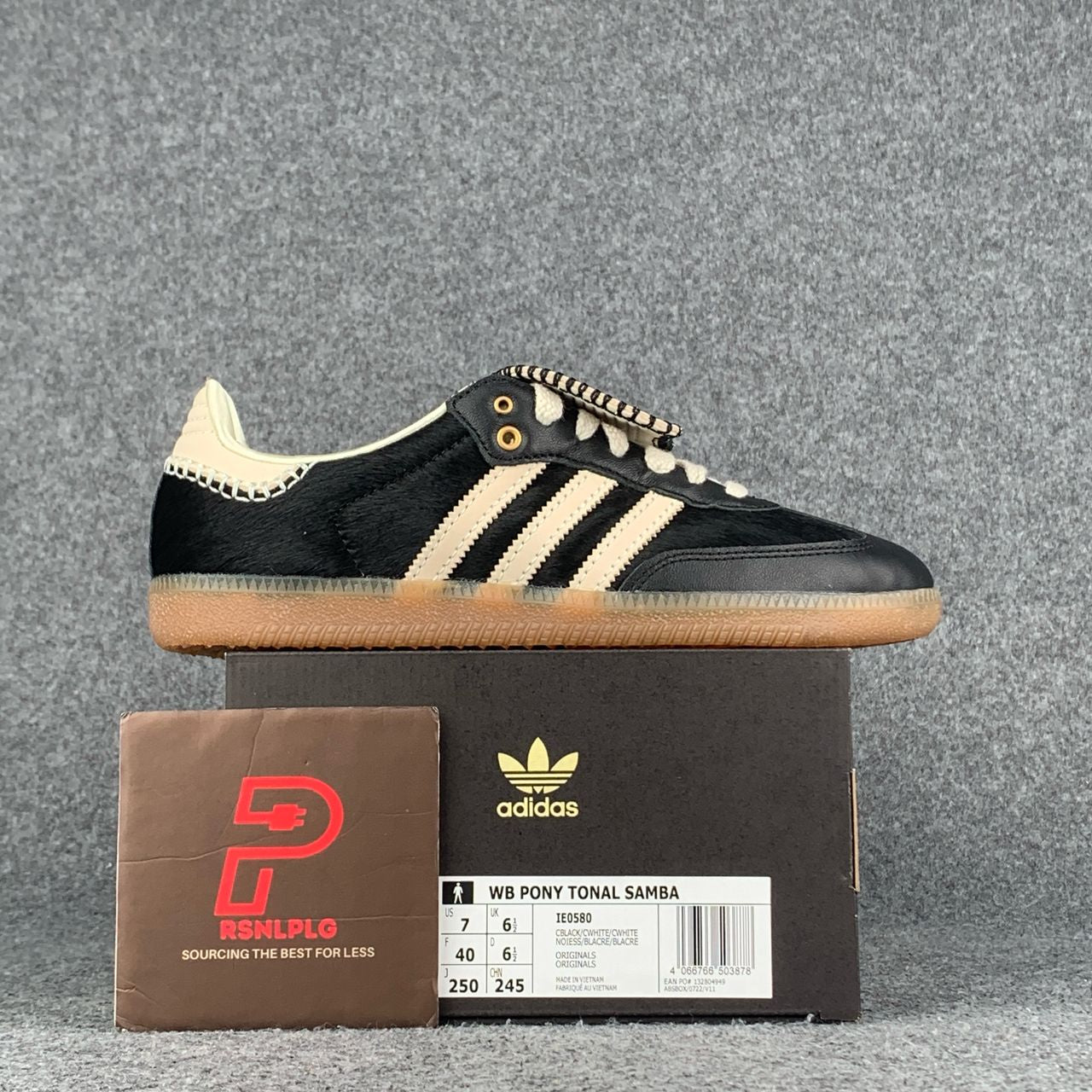 Wales Bonner x Samba Pony 'Black' Prsnlplg Wales Bonner x Samba Pony 'Black' Prsnlplg