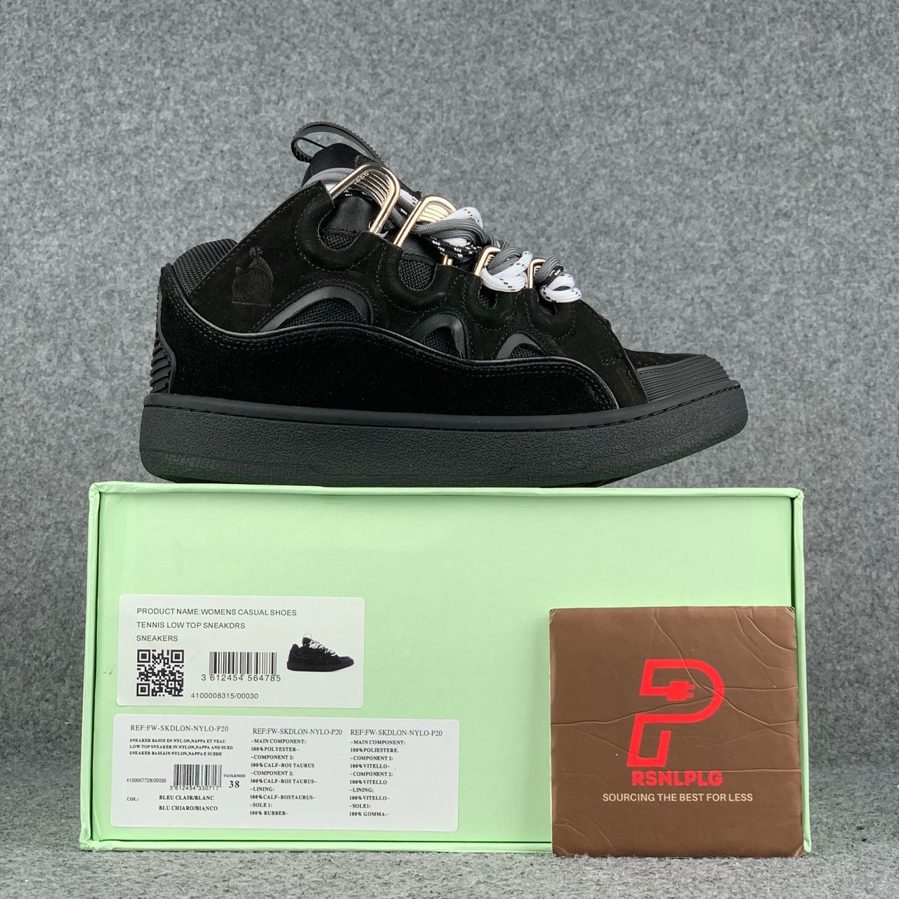 Lanvin Curb Sneakers 'Black' – Prsnlplg