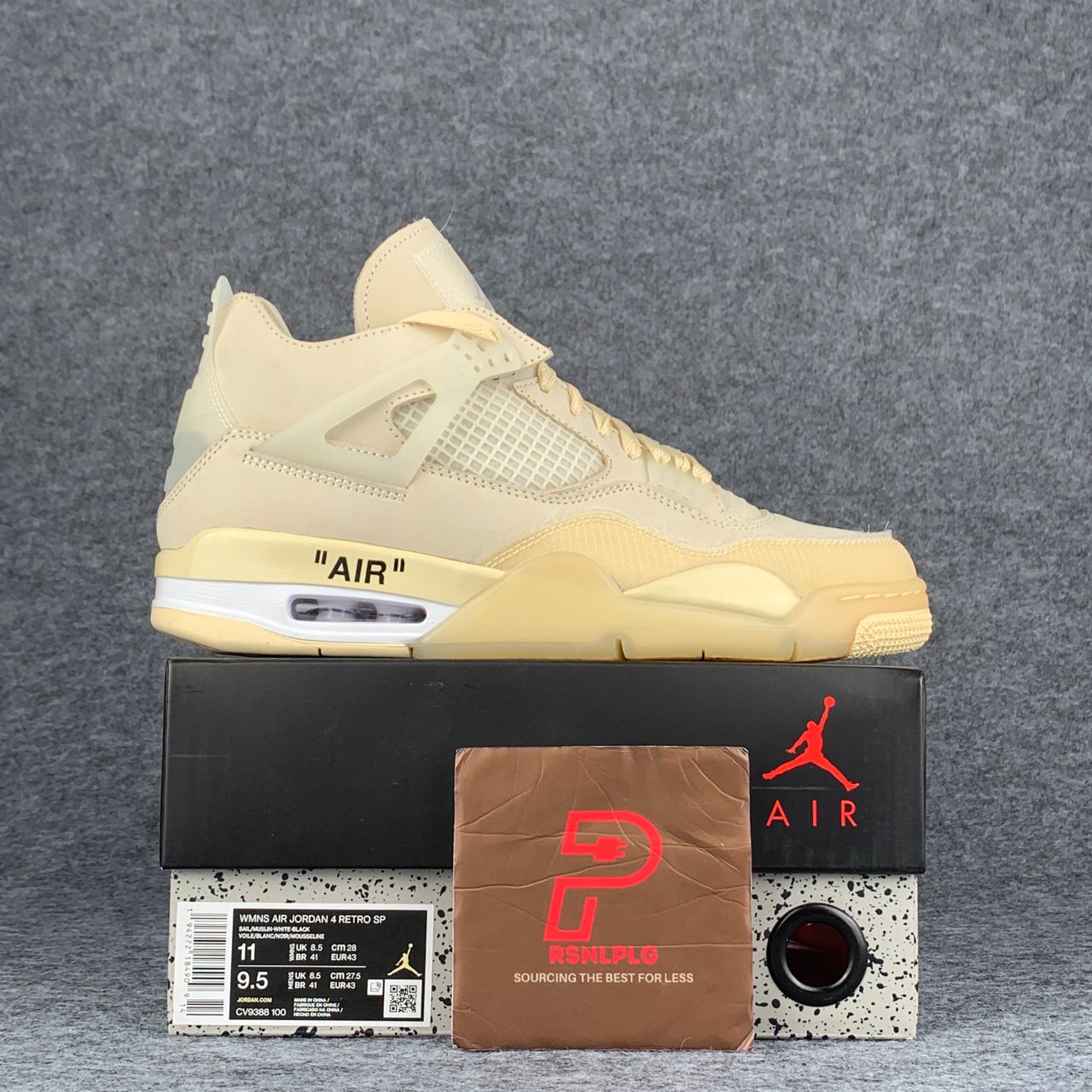 Off-White x Wmns Air Jordan 4 Retro SP 'Sail' – Prsnlplg