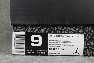 Air Jordan 3 Retro OG 'True Blue' 2016