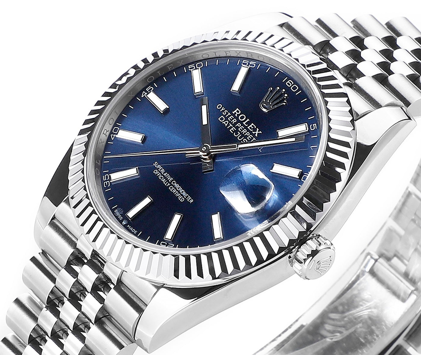 Blue & Stainless Steel 41MM Watch