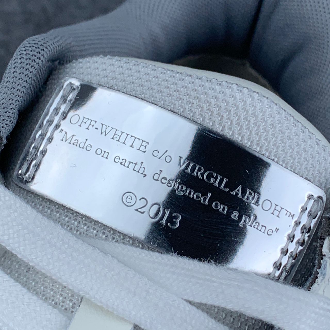 Off-White Out of Office 'Mirror Silver'