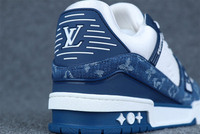 LVt Trainer Monogram Denim 'White Blue'