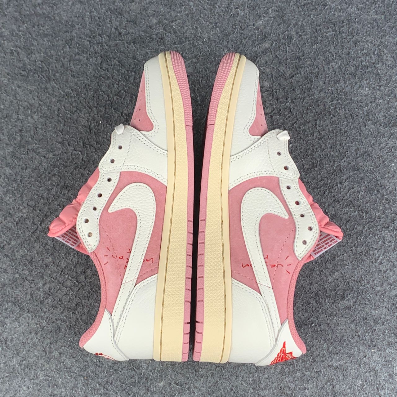 (Early Look) Travis Scott x Air Jordan 1 Low OG SP 'Sail Shy Pink'