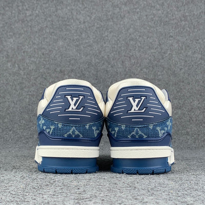 Baskets LVT Monogram Denim « Blanc Bleu »