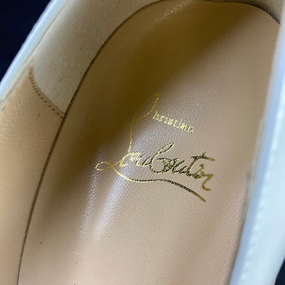 CL So Kate Pump  ‘White’ Patent Leather'