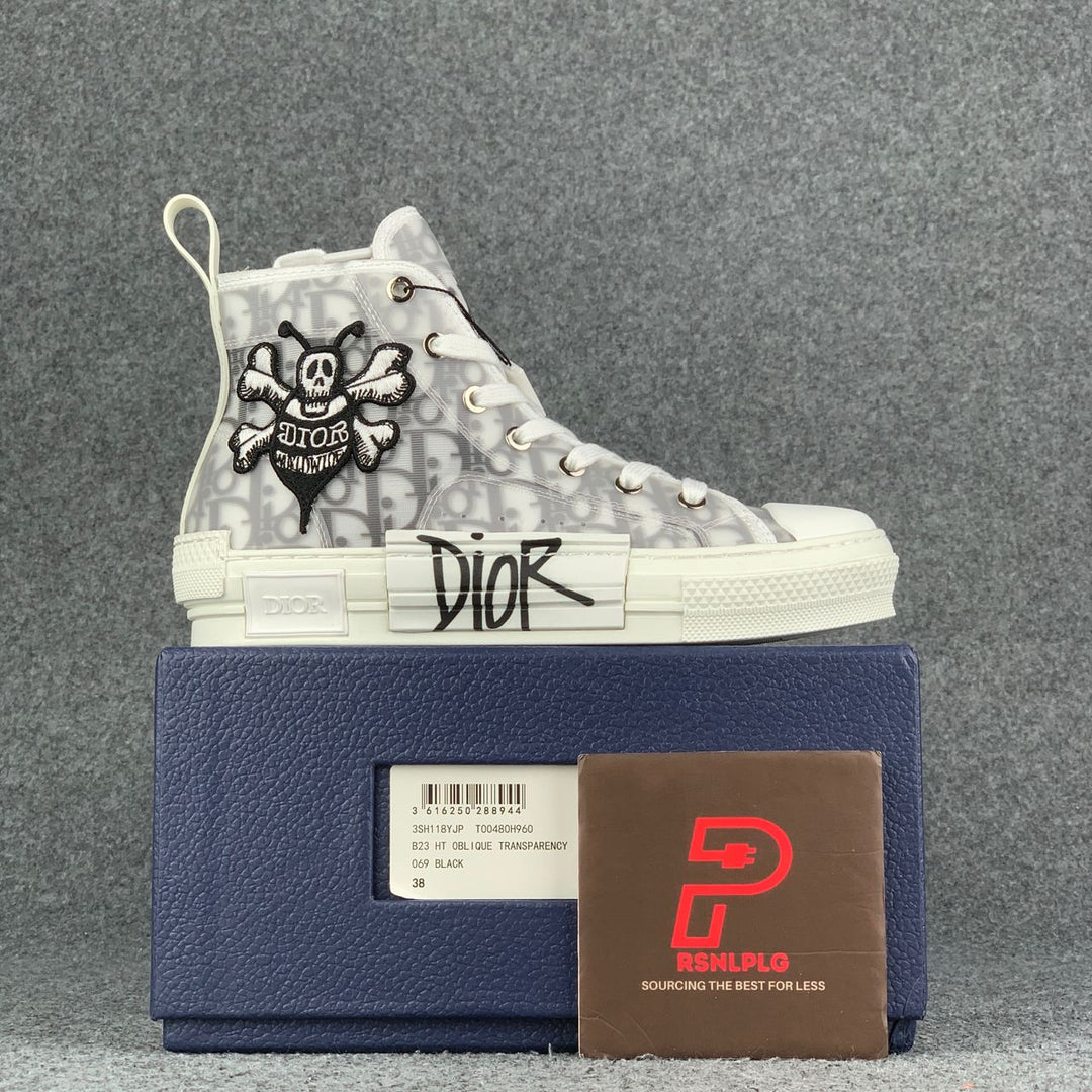 homme dior and shawn b23 high top bee embroidery