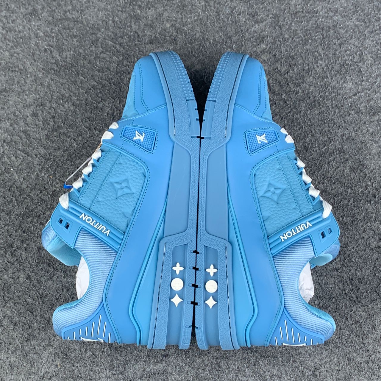 LV Trainer 'Embossed Monogram - Blue'