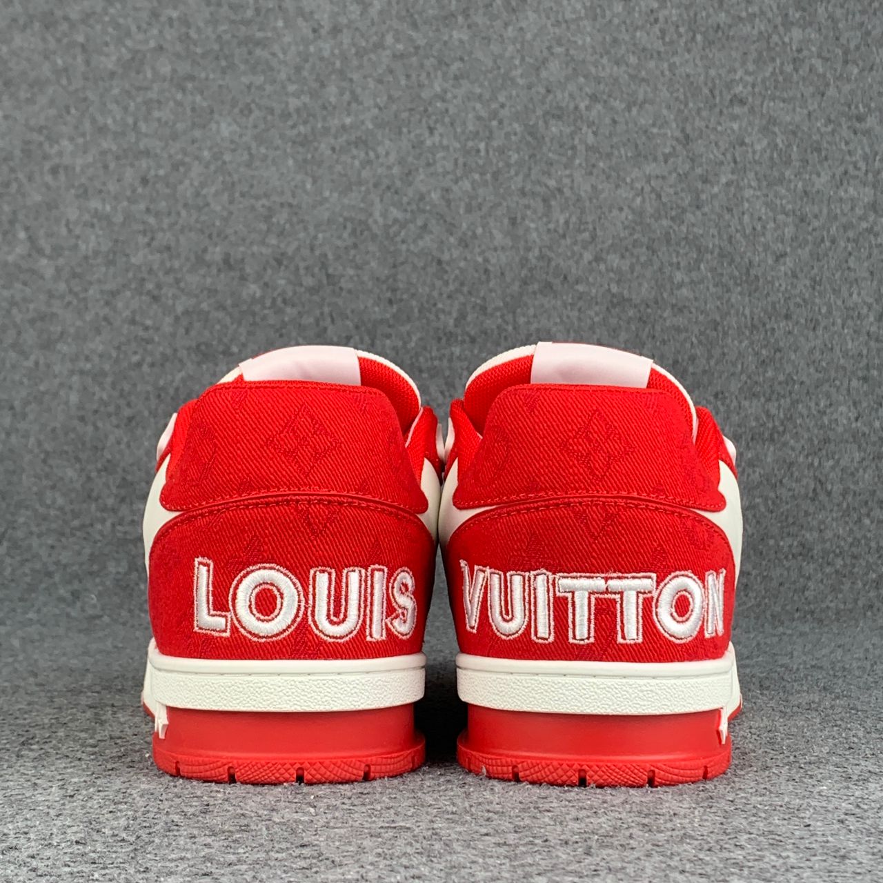 Baskets LVT « Monogram Denim - Rouge »