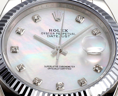 MOP Stainless Steel 41MM Watch