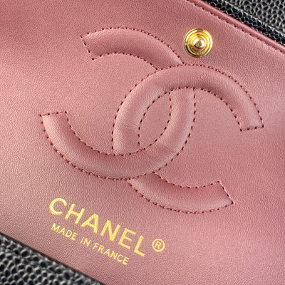 CC Small Classic Flap Bag Black Caviar