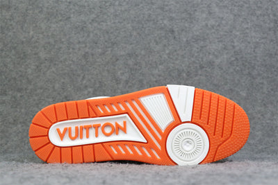 LVT Trainer Low ‘Velcro Strap - Orange Monogram Denim’: