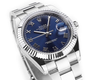 Blue & Stainless Steel 41MM Watch