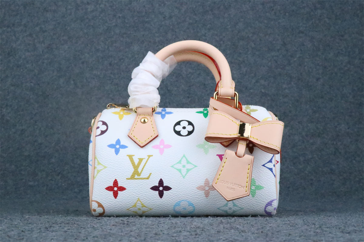 LVT x Takashi Murakami Nano Speedy White Multicolored