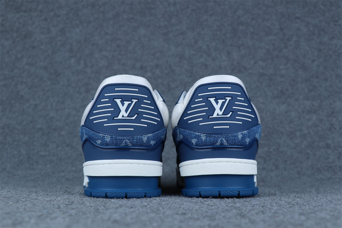 LVt Trainer Monogram Denim 'White Blue'