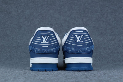 LVt Trainer Monogram Denim 'White Blue'