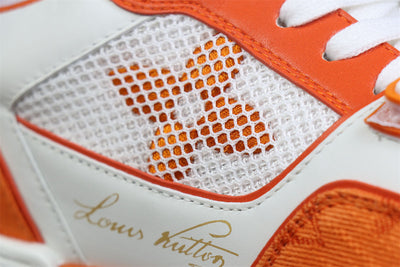 LVT Trainer Low ‘Velcro Strap - Orange Monogram Denim’: