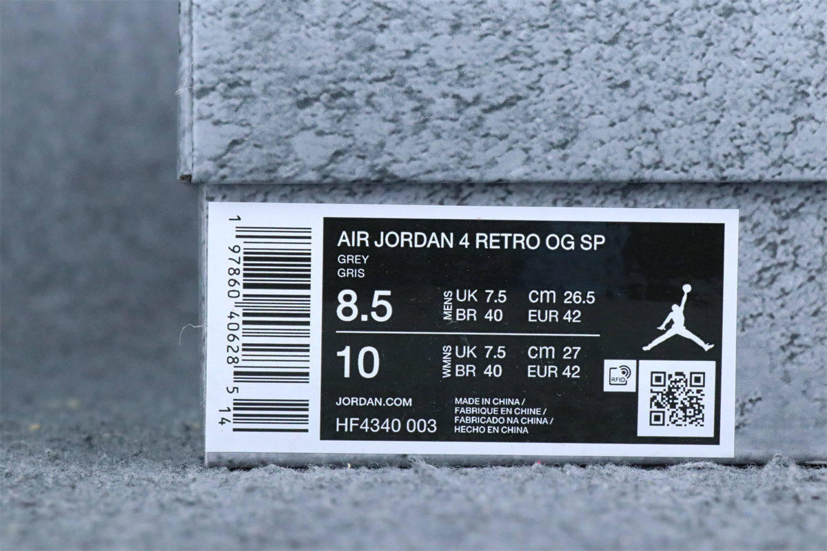 (Custom) Jordan 4 Retro OG SP Brick by Brick “Grey”