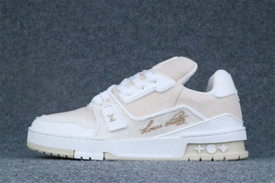 LVT Trainer Beige Monogram Denim