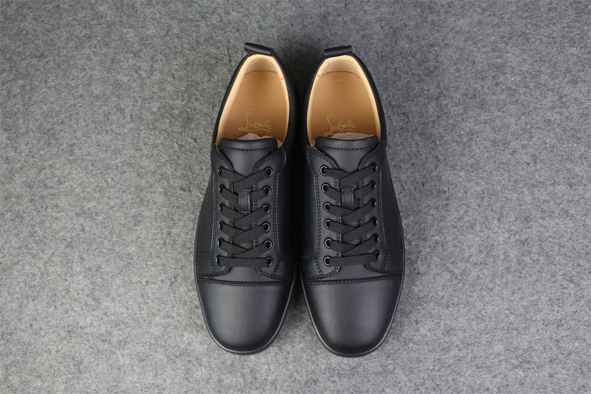 CL Louis Junior Low-Top Sneaker “Black Calfskin”