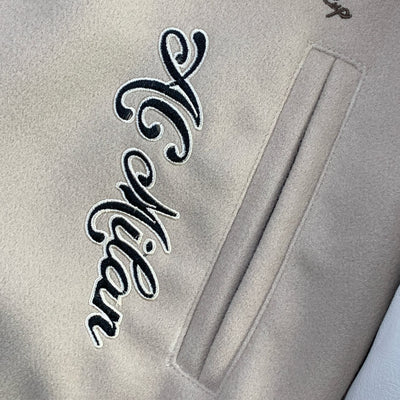 OW x AC Varsity Jacket 'Cream/White'