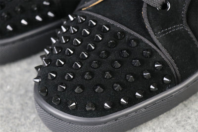 CL Lou Spikes Orlato High-Top ‘Black Suede’