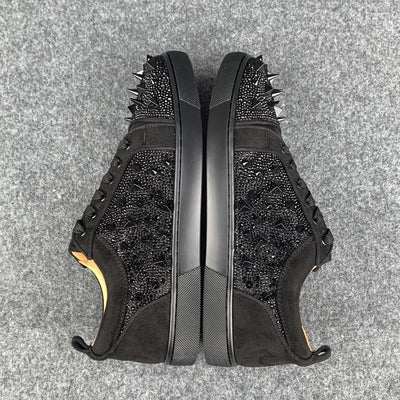 CL Astroloubi Strass Eternity ‘Black Suede/Comète Strass’