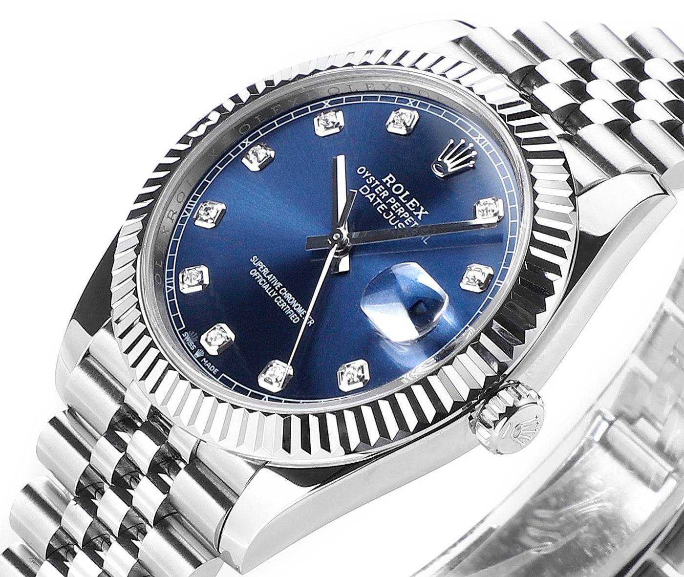 Blue & Diamond 41MM Watch
