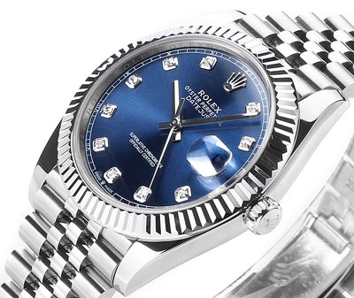 Blue & Diamond 41MM Watch