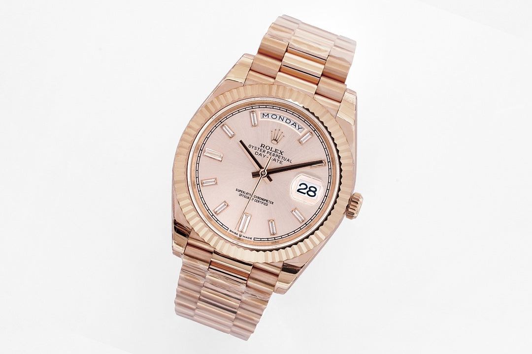 Everose Gold & Sundust 40MM Watch