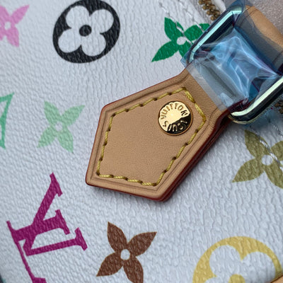 LV x Takashi Murakami Nano Speedy White Multicolored