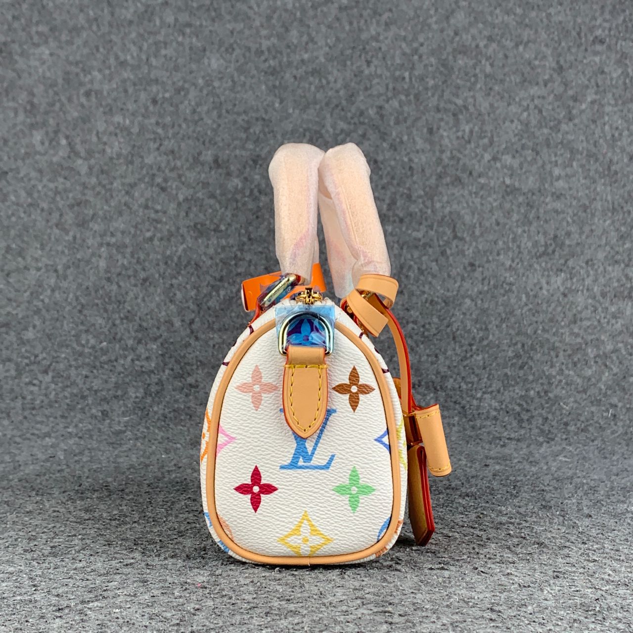 LV x Takashi Murakami Nano Speedy White Multicolored