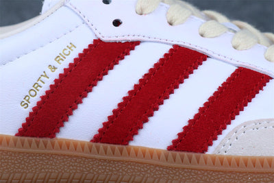 Sporty & Rich x Samba OG 'White Core Burgundy'