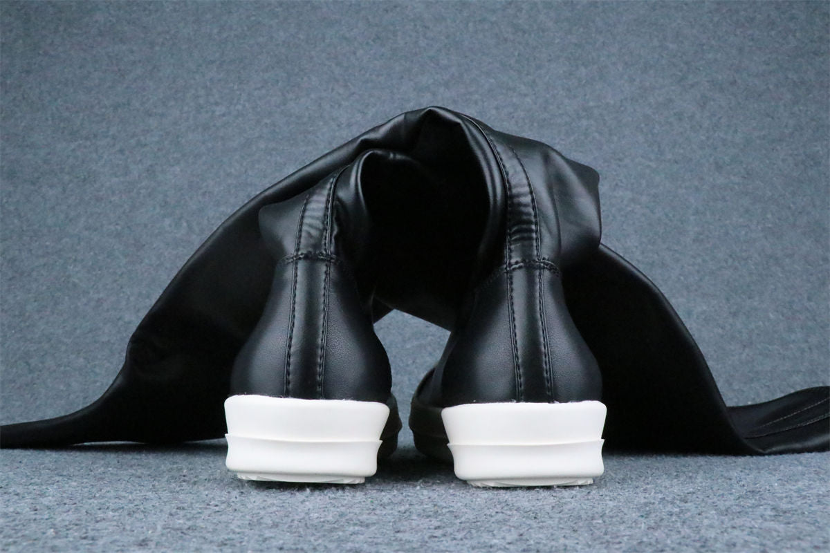 Rick Owens Wmns DRKSHDW Abstract Stockings Boot 'Black Milk'