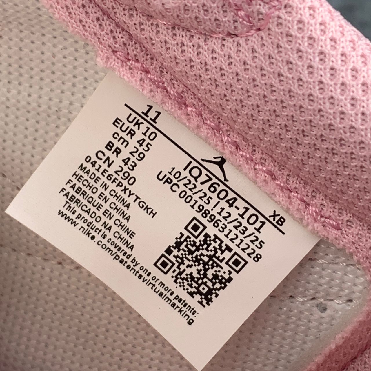 Travis Scott x Air Jordan 1 Retro Low OG 'Tropical Pink' (B-grade, Damaged Box)