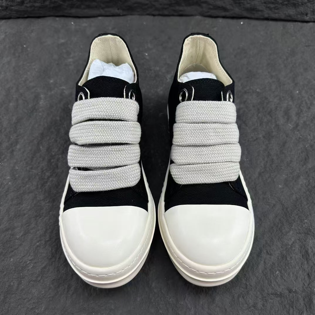 Rick Owens DRKSHDW Fogachine Cotton Megalace Low 'Black Milk'