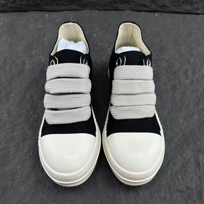 Rick Owens DRKSHDW Fogachine Cotton Megalace Low 'Black Milk'