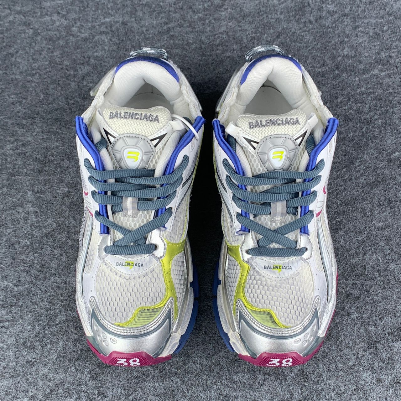 Balenciaga Wmns Runner Sneaker 'Worn-Out - White Purple Blue'