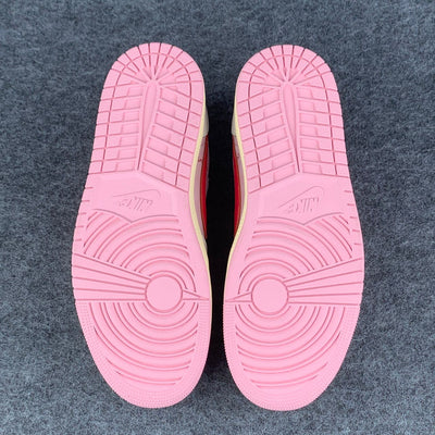 (Custom) Travis Scott x Air Jordan 1 'Shy Pink/Red'