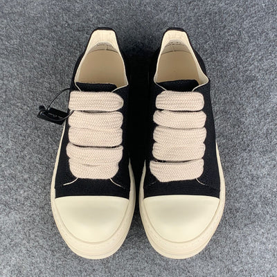 Rick Owens DRKSHDW Fogachine Cotton Megalace Low 'Black Milk'