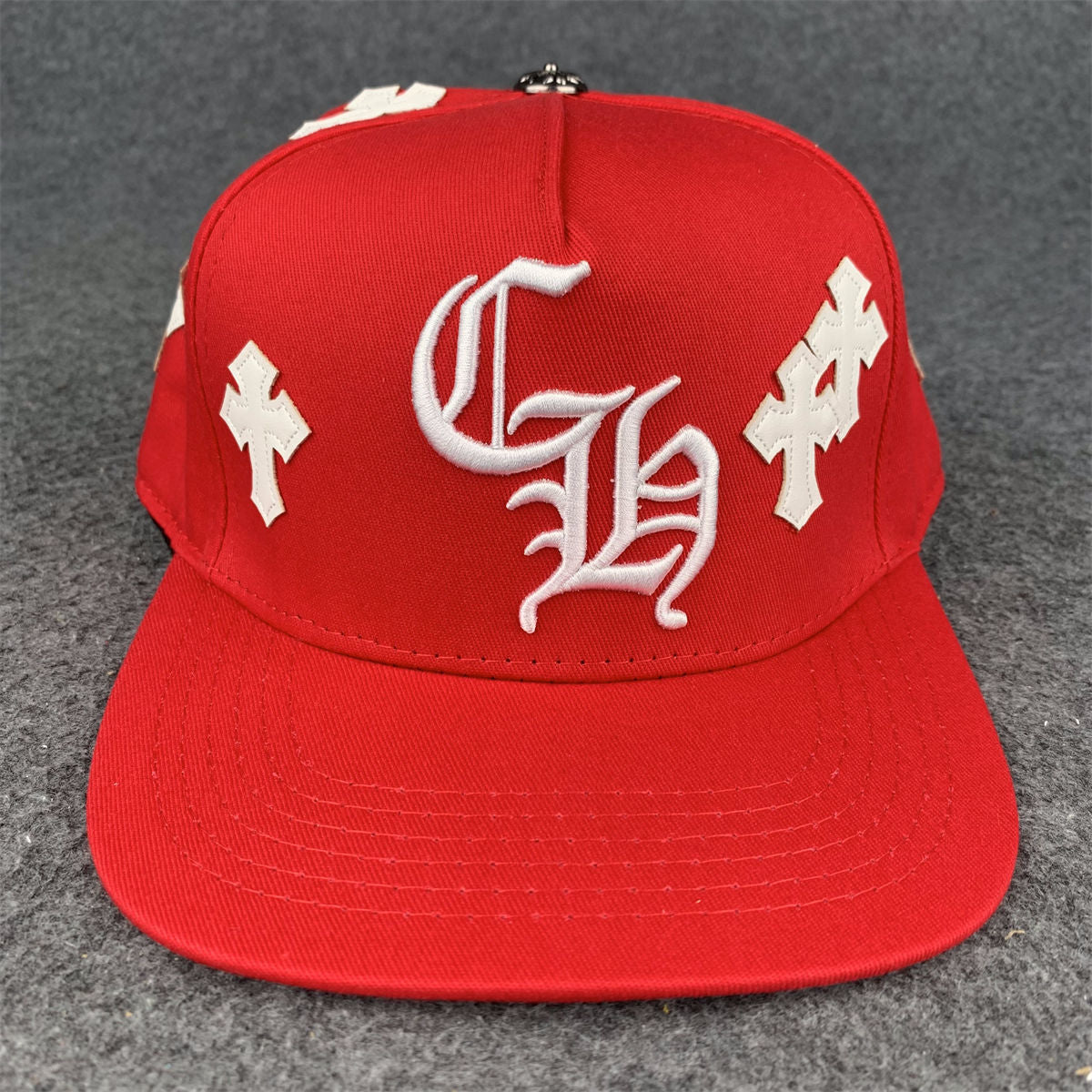 Chrome Hearts Cross Patch Snapback ‘Red’