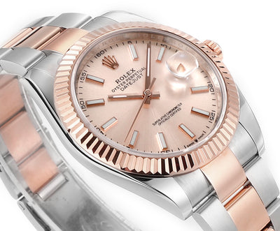 Rose Gold and Stainless Steel 41MM Watch