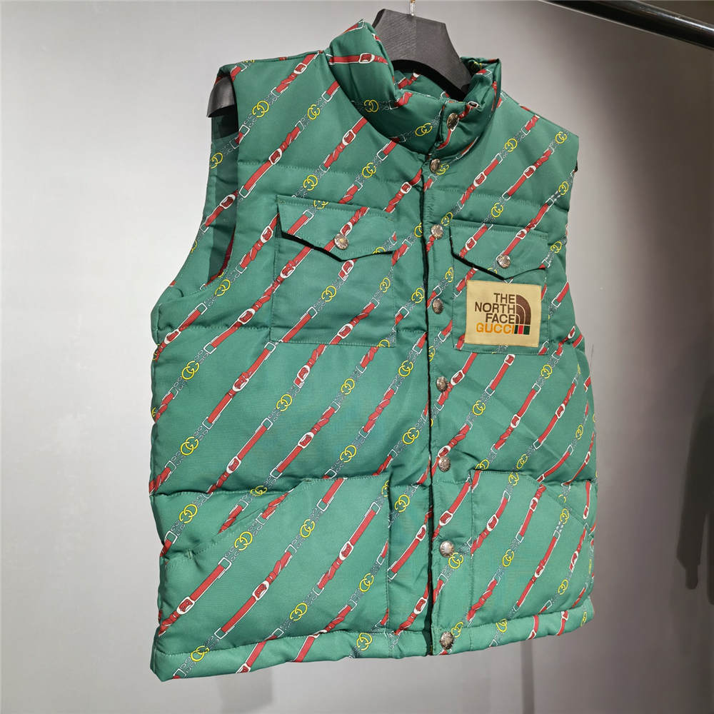 THE NORTH FACE X GC CHAIN PRINT VEST 'EMERALD'