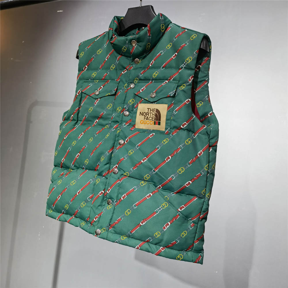 THE NORTH FACE X GC CHAIN PRINT VEST 'EMERALD'