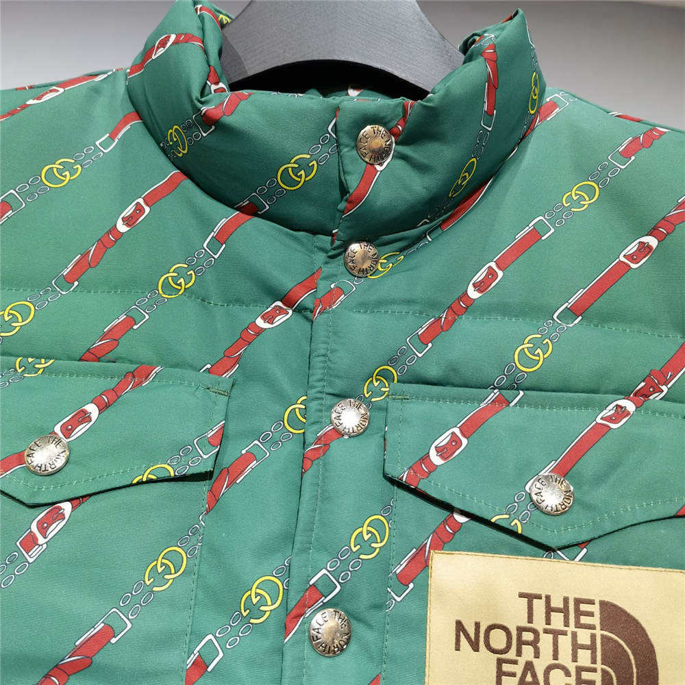 THE NORTH FACE X GC CHAIN PRINT VEST 'EMERALD'