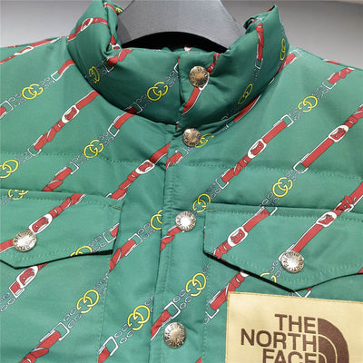 THE NORTH FACE X GC CHAIN PRINT VEST 'EMERALD'