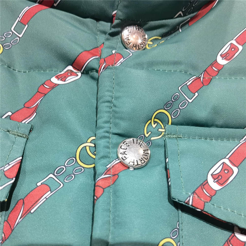THE NORTH FACE X GC CHAIN PRINT VEST 'EMERALD'