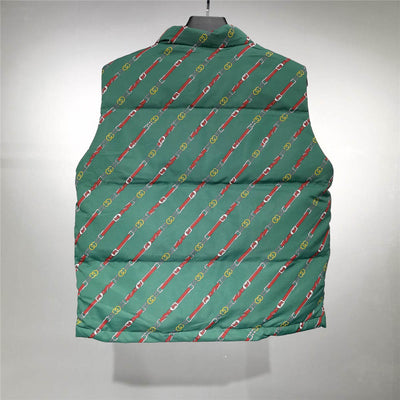 THE NORTH FACE X GC CHAIN PRINT VEST 'EMERALD'